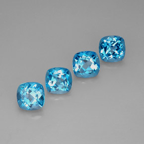 Achetez naturel ct bleue topaze gems, coupe coussin, en provenance brésil chez gemselect. en stock, livraison internationale!