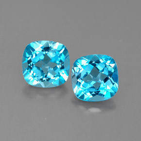 Achetez naturel ct bleue topaze gems, coupe coussin, en provenance brésil chez gemselect. en stock, livraison internationale!