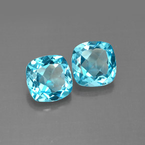 Achetez naturel ct bleue topaze gems, coupe coussin, en provenance brésil chez gemselect. en stock, livraison internationale!