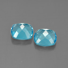 Achetez naturel ct bleue topaze gems, coupe coussin, en provenance brésil chez gemselect. en stock, livraison internationale!