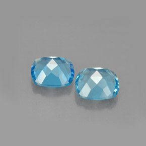 Achetez naturel ct bleue topaze gems, coupe coussin, en provenance brésil chez gemselect. en stock, livraison internationale!