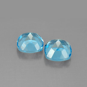 Achetez naturel ct bleue topaze gems, coupe coussin, en provenance brésil chez gemselect. en stock, livraison internationale!