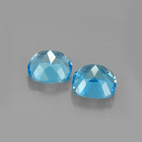 Achetez naturel ct bleue topaze gems, coupe coussin, en provenance brésil chez gemselect. en stock, livraison internationale!