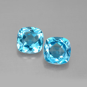 Achetez naturel ct bleue topaze gems, coupe coussin, en provenance brésil chez gemselect. en stock, livraison internationale!