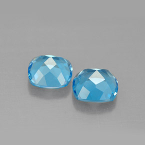 Achetez naturel ct bleue topaze gems, coupe coussin, en provenance brésil chez gemselect. en stock, livraison internationale!