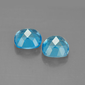 Achetez naturel ct bleue topaze gems, coupe coussin, en provenance brésil chez gemselect. en stock, livraison internationale!