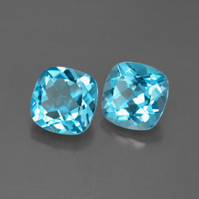Achetez naturel ct bleue topaze gems, coupe coussin, en provenance brésil chez gemselect. en stock, livraison internationale!