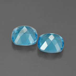 Achetez naturel ct bleue topaze gems, coupe coussin, en provenance brésil chez gemselect. en stock, livraison internationale!