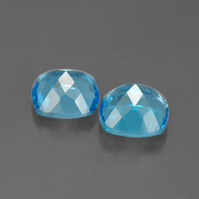Achetez naturel ct bleue topaze gems, coupe coussin, en provenance brésil chez gemselect. en stock, livraison internationale!