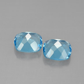 Achetez naturel ct bleue topaze gems, coupe coussin, en provenance brésil chez gemselect. en stock, livraison internationale!