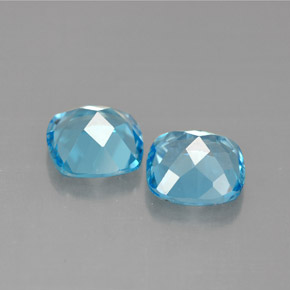 Achetez naturel ct bleue topaze gems, coupe coussin, en provenance brésil chez gemselect. en stock, livraison internationale!