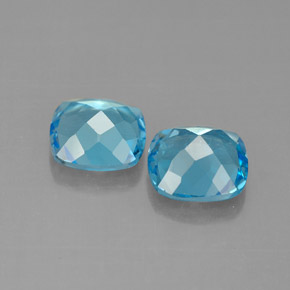 Achetez naturel ct bleue topaze gems, coupe coussin, en provenance brésil chez gemselect. en stock, livraison internationale!