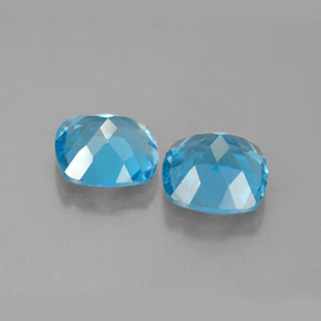 Achetez naturel ct bleue topaze gems, coupe coussin, en provenance brésil chez gemselect. en stock, livraison internationale!
