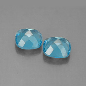 Achetez naturel ct bleue topaze gems, coupe coussin, en provenance brésil chez gemselect. en stock, livraison internationale!