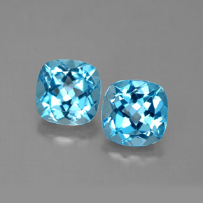 Achetez naturel ct bleue topaze gems, coupe coussin, en provenance brésil chez gemselect. en stock, livraison internationale!