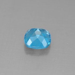 Topaze bleue naturelle coupe coussin, 1,84 ct, VVS-VS