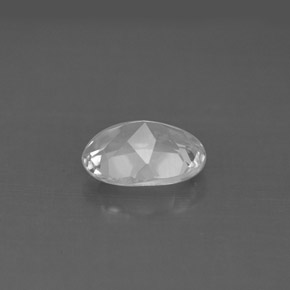 Topaze blanc naturelle coupe ovale, 1,53 ct, VS