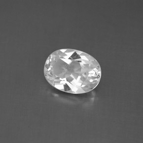 Topaze blanc naturelle coupe ovale, 1,40 ct, VS