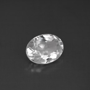 Topaze blanc naturelle coupe ovale, 1,62 ct, VS