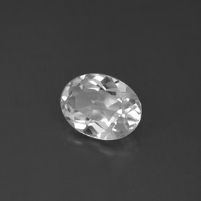 Topaze blanc naturelle coupe ovale, 1,54 ct, VS