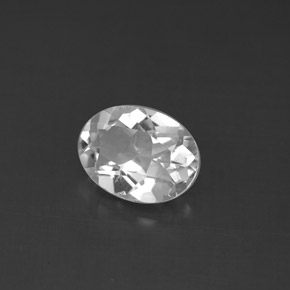 Topaze blanc naturelle coupe ovale, 1,48 ct, VS