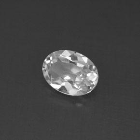 Topaze blanc naturelle coupe ovale, 1,43 ct, VS