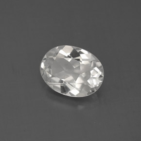 Topaze blanc naturelle coupe ovale, 1,44 ct, VS