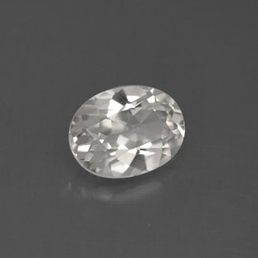 Topaze blanc naturelle coupe ovale, 1,43 ct, VVS-VS