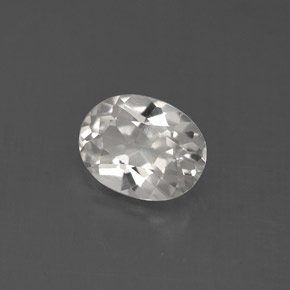 Topaze blanc naturelle coupe ovale, 1,43 ct, VVS-VS