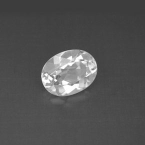 Topaze blanc naturelle coupe ovale, 1,60 ct, VVS-VS