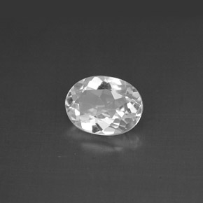 Topaze blanc naturelle coupe ovale, 1,48 ct, VVS-VS