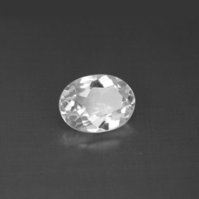 Topaze blanc naturelle coupe ovale, 1,48 ct, VVS-VS