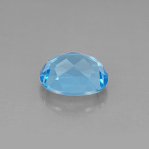 Topaze bleue naturelle coupe ovale, 2,66 ct, VS