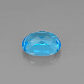 Topaze bleue naturelle coupe ovale, 2,64 ct, VS