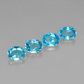 Achetez naturel ct bleue topaze gems, coupe ovale, en provenance brésil chez gemselect. en stock, livraison internationale!