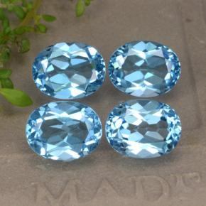 Achetez naturel 9,36ct bleue topaze gems, coupe ovale, en provenance brésil chez gemselect. en stock, livraison internationale!