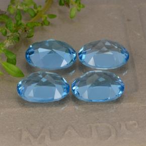 Achetez naturel 9,36ct bleue topaze gems, coupe ovale, en provenance brésil chez gemselect. en stock, livraison internationale!