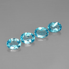 Achetez naturel ct bleue topaze gems, coupe ovale, en provenance brésil chez gemselect. en stock, livraison internationale!