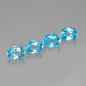 Achetez naturel 10,39ct bleue topaze gems, coupe ovale, en provenance brésil chez gemselect. en stock, livraison internationale!