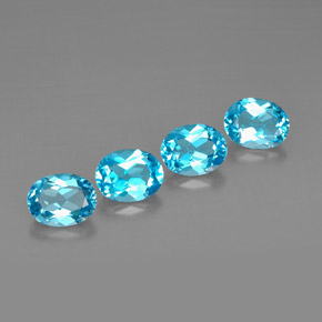 Achetez naturel ct bleue topaze gems, coupe ovale, en provenance brésil chez gemselect. en stock, livraison internationale!