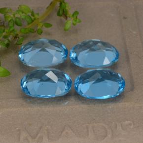 Achetez naturel 9,12ct bleue topaze gems, coupe ovale, en provenance brésil chez gemselect. en stock, livraison internationale!