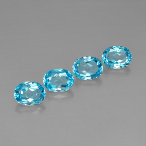 Achetez naturel ct bleue topaze gems, coupe ovale, en provenance brésil chez gemselect. en stock, livraison internationale!