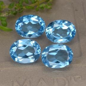 Achetez naturel 9,40ct bleue topaze gems, coupe ovale, en provenance brésil chez gemselect. en stock, livraison internationale!