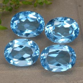 Achetez naturel 9,40ct bleue topaze gems, coupe ovale, en provenance brésil chez gemselect. en stock, livraison internationale!