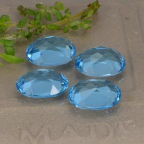Achetez naturel 9,40ct bleue topaze gems, coupe ovale, en provenance brésil chez gemselect. en stock, livraison internationale!