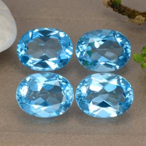 Achetez naturel 8,92ct bleue topaze gems, coupe ovale, en provenance brésil chez gemselect. en stock, livraison internationale!