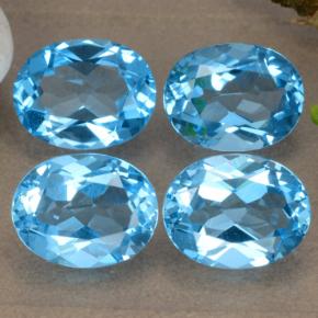Achetez naturel 8,92ct bleue topaze gems, coupe ovale, en provenance brésil chez gemselect. en stock, livraison internationale!