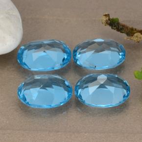 Achetez naturel 8,92ct bleue topaze gems, coupe ovale, en provenance brésil chez gemselect. en stock, livraison internationale!