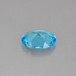Topaze bleue naturelle coupe ovale, 1,91 ct, VVS-VS