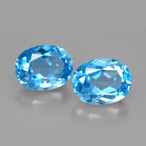 Achetez naturel ct bleue topaze gems, coupe ovale, en provenance brésil chez gemselect. en stock, livraison internationale!